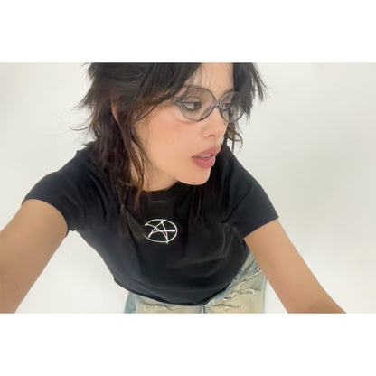 Metallic 'A' Sigil Tee (Femme Fit)